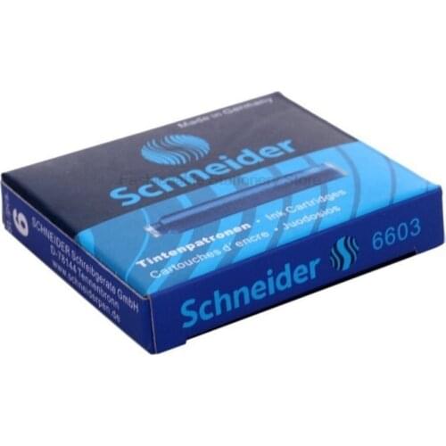 3 Box Schneider 6603 Blue Fountain Pen Ink Cartridge For Fountain Pen Refill School Stationery Office Supplies Pen Ink Refills