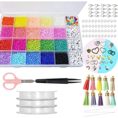 DIY Acrylic Letter Mini Beads Heart Bead Handmake Jewelry Accessories DIY Name Bracelet Necklace Craft Jewelry Making Finding