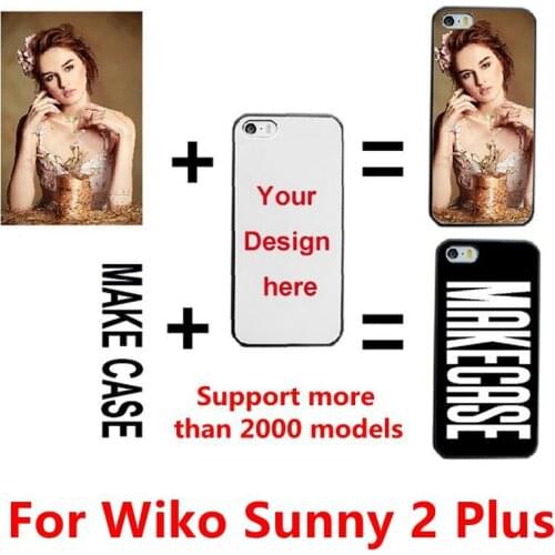 DIY Personalized custom photo name Customize printing your design picture cover case for Wiko Sunny 2 Plus