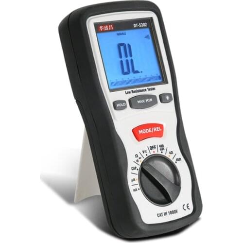 DT-5302 Low Resistance tester Professional grounding resistance tester digital insulation resistance tester