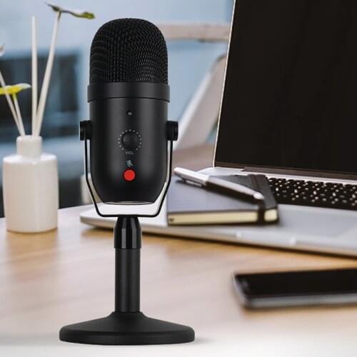USB Condenser Microphone for Computer USB PC Microphone Mic Stand POP Filter to Gaming Streaming Podcasting Recording Headphone
