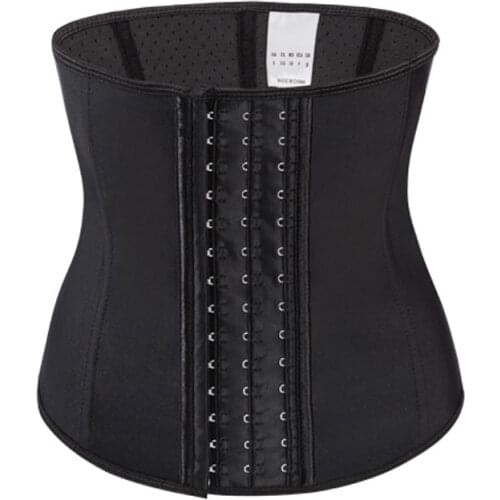 24cm Short 3 Layers Inner mesh ventilation Latex waist trainer body shaper corset fajas reductoras y modeladoras mujer корсет