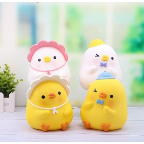 Creative Cute Little Yellow Duck Piggy Bank Large Capacity Enamel Anti Falling Pigeon Storage Tank Childrens Birthday Gift
