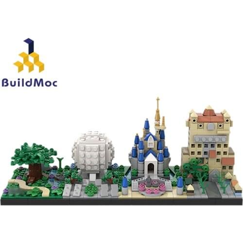New Magic World Skyline Street View Toys Magic Fort Building MOC-28995 Modular Apocalypse Model Building Blocks for Kids