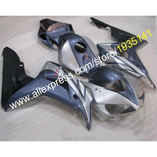 For Honda CBR1000RR Fairing 2006 2007 RR CBR1000 06 07 Gray Silver Black Motorcycle Bodywork Kit (Injection molding)