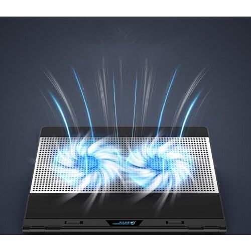 Laptop Cooler Stand Ultra Slim Quiet Notebook Aluminum Alloy Radiator Portable PC Computer Cooling Pad For 11-15.6inch Laptop