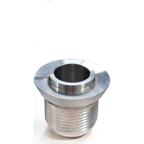 -10AN AN10 Silver Male Aluminium Weld On Fitting Round Base
