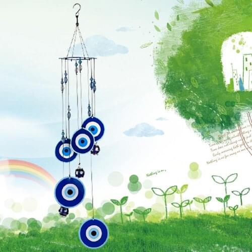 Home Printing Metal Wind Chime Outdoor Garden Decor Wall Hanging Spinner Pendant