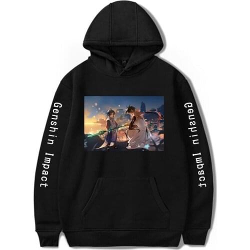 Genshin Impact casual Hip Hop Cool Print Women/Men Hoodies Hot Game Fashion Streetwear Graphic Plus Size Sweatshirts Fashion Top