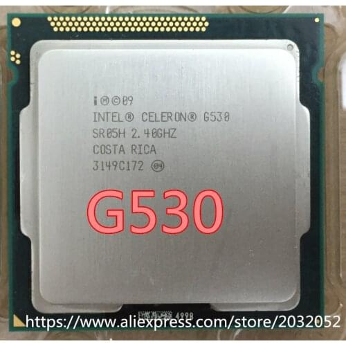 Intel Celeron G530 CPU 2M/2.4G/65W LGA 1155 TDP 65W desktop processor scrattered pieces (working 100% Free Shipping)