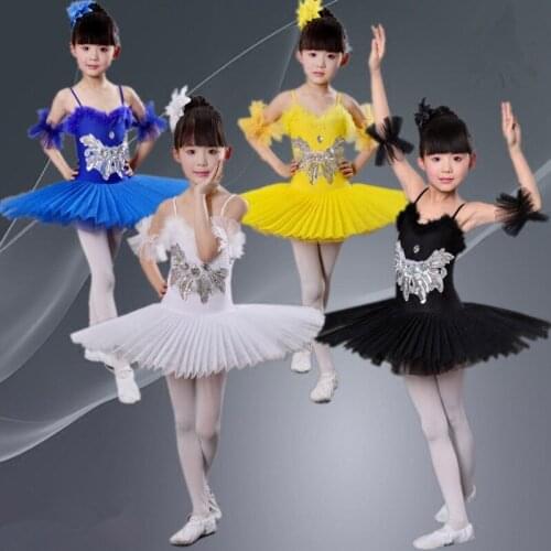 Professional White Swan Lake Ballet Tutu Costume Girls Children Ballerina Dress Kids Ballet Dress Dancewear Dance Dress For Girl