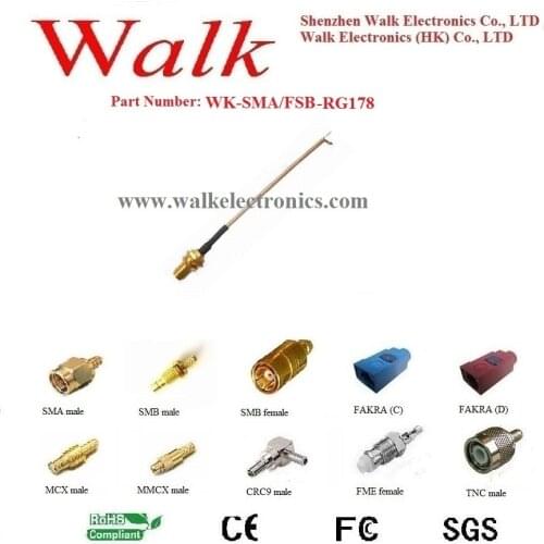 SMA female rg178 cable, SMA rg178 adapter cable, sma antenna cable, sma cable antenna