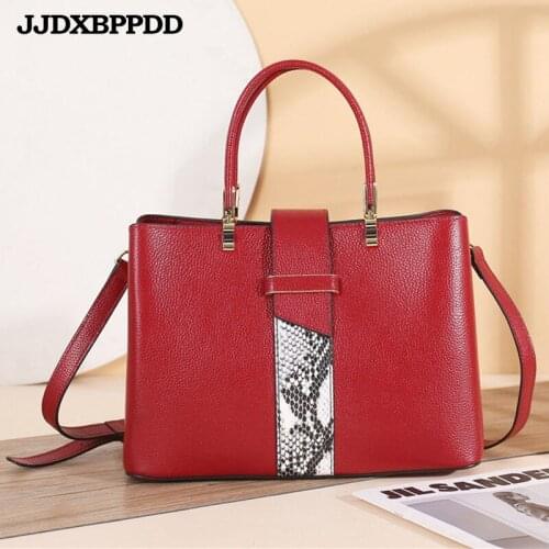 High Quality Genuine Leather shoulder Bags for Women 2021 Womans Handbag For Girl Luxury Designer Casual Messenger Bag Female
