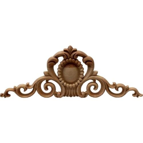 VZLX HOT Rubber Wood Carved Applique Retro Furniture Crafts Decor Wooden Letters Madera Legno Vintage Home Decoration