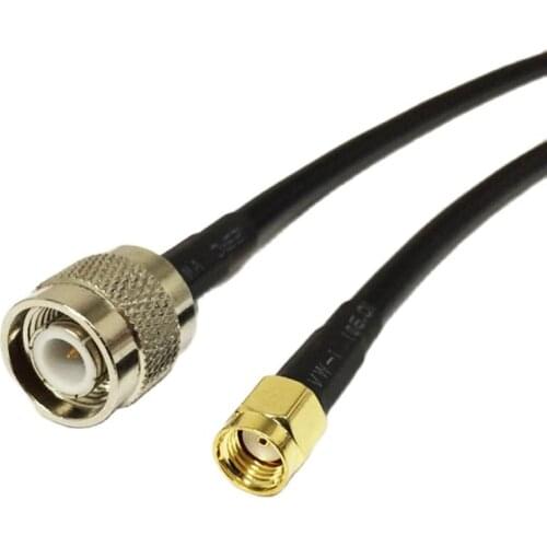 WIFI antenna extension cable RP SMA male female pin to TNC male pigtail adapter RG58 50cm/100cm