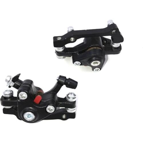 Aluminum Alloy Bicycle Rear Disc Brake Black Mountain Road MTB Bike Mechanical Caliper Disc Brakes Cycling Double Brake