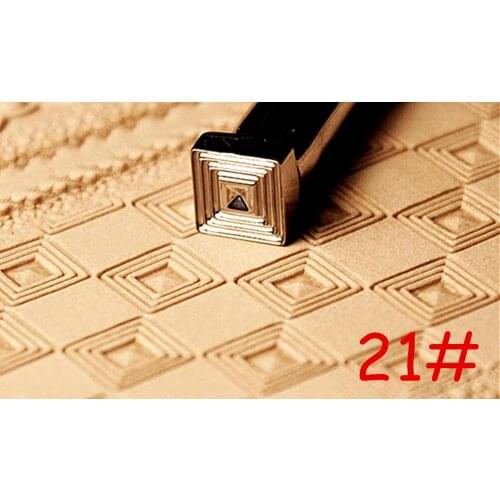 1pc 21# Steel Leather Craft Steel Carving Stamping Punch Stamper Tool - Stylus Spoon Embossing Swivel Knife Cutter Punch Chisel