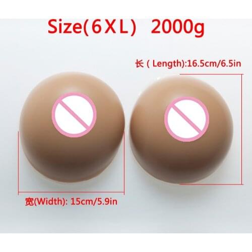 2000g F CUP Women Silicone Fake Breast Forms Full Boobs Enhancer Cross Dresser Artificial Silicone Breast Forms Fake Boobs