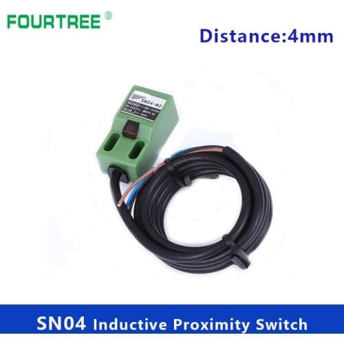 5Pcs Metal Iron Type Detection Sensor SN04-N/P Proximity Switch 4mm Sensing Cube Shell Inductive Screen LED NPN PNP NC NO