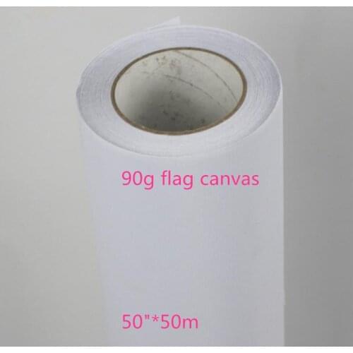 90g Printable Inkjet print flying flags polyester display fabric roll 50in