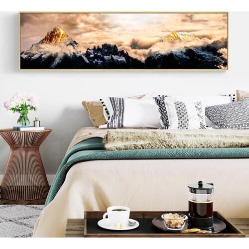 DIY Diamond Painting Golden Mountain Peak Natural Landscape Full Square/Round Diamond Embroidery sale Mosaic Handmade A1134