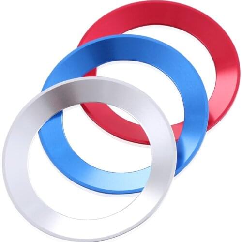 Aluminium Trim Car Steering Wheel Cover Logo Ring For Volkswagen VW Golf 6 7 MK6 MK7 Jetta MK5 MK6 POLO CC Passat B7 TIGUAN