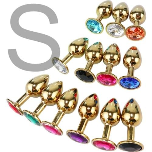 Anal Beads Crystal Jewelry Round Butt Plug Stimulator Sex Toys Dildo Stainless Steel Anal Plug For Gay Couple Adult Game