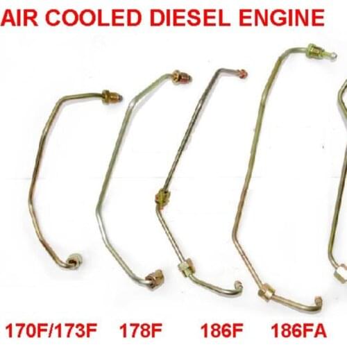 Free shipping 170F 173F 178F 186F 188F 192F Fuel injection pipe diesel engine air cooled high pressure pipe high pressure fuel