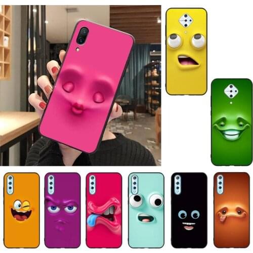YNDFCNB 3D funny face Luxury Unique Phone Cover For Vivo V17 Neo Y91C Y11 Y19 Y17 Y15 U1 U3 V11i IQOO V11 V15 Pro V17