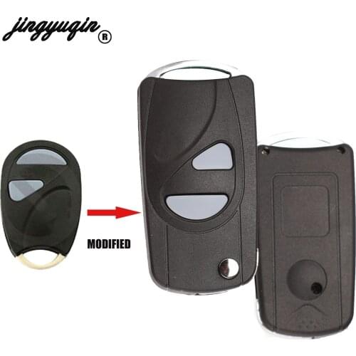 Jingyuqin 2 Buttons Remote Car Key Cover Case For Suzuki Wagon R Folding Flid Fob Shell