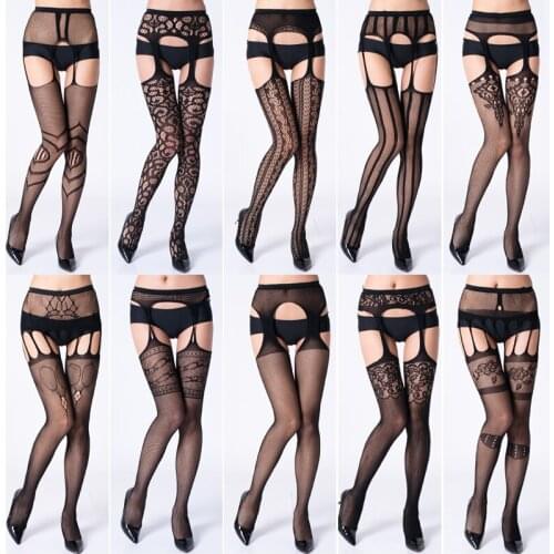 Women Sexy Stockings Open Crotch Transparent Fishnet collant femme Plus Size Women Tights Mesh Pantyhose Medias De Mujer SW009