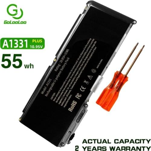 Golooloo 10.95v laptop battery for for Apple MacBook Unibody 13 "A1331 A1342 MacBook Air MC233LL 020-6582-A/A 1020-6809-A
