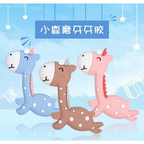 Toddler Baby Girls Boy Teethers Training Chewable Silicon Toddler Toy Bendable Yummy Teethers Soothing Bite Baby molar Toys