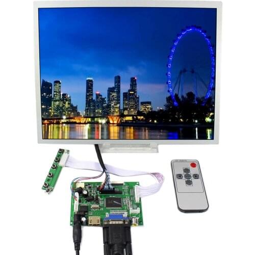 HD MI VGA 2AV lcd Controller board with 12.1inch LQ121S1LG75 800x600 industrial lcd panel