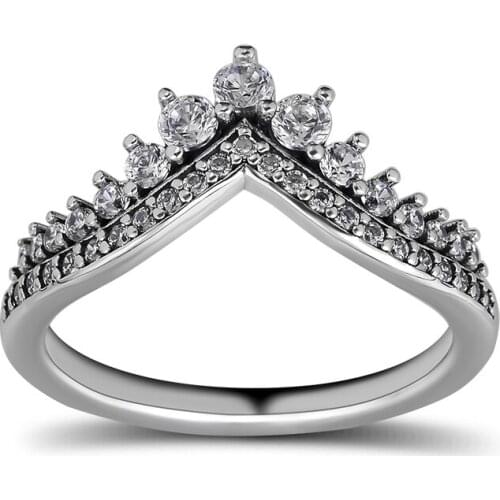 CKK Ring Princess Wish Rings for women Anel masculino silver 925 jewelry men anillos 925 sterling silver wedding Ring