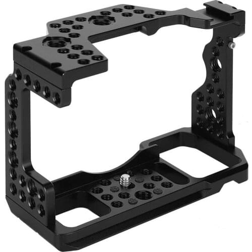 High Quality Camera Cage Aluminium Alloy Protection Shell with Cold Shoe Mount Fit for Sony A9/A73/A7R3/A7M3