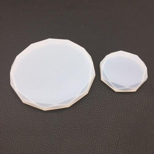 Round Tray Silicone Mold Candlestick Candle Holder Crafts Aroma Plaster Tray Molds For Office Decoration Gypsum Mould