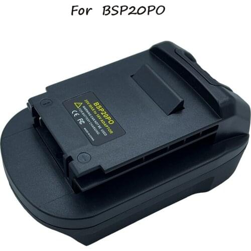 BSP20PO for Black & Decker for Stanley 20V Lithium Battery for Porter Cable 18V Power Tool PC18B PC18BLX PCC680L Battery Adapter