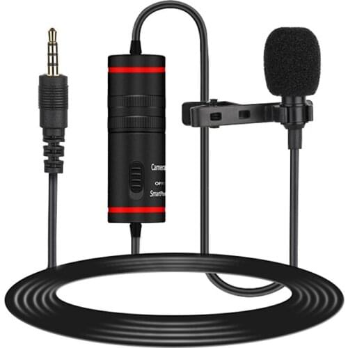 MAMEN Lavalier Microphone Condenser Microphone Audio Video Recording Microphone for DSLR Camera Smartphone Laptop