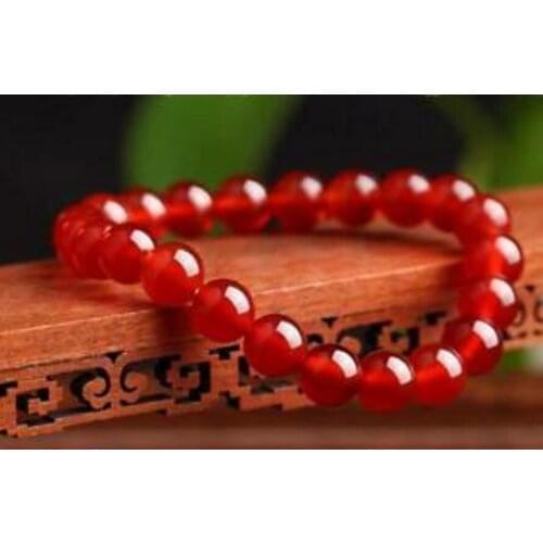 Fashion jewelry Beautiful AAA natural onyx stones circular elastic beads bracelet 10 mm 7.5"