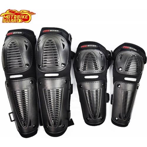 PRO-BIKER Motorcycle Elbow Pads Knee Pads Breatheable Motorbike Pads Knee Guards Motocross Protection Racing Kneepads