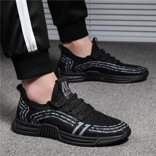2021 new summer mens fashion sports casual shoes trend hundreds of flying woven mesh ventilation running shoes mens shoes
