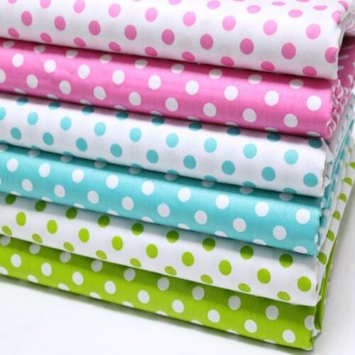 50*160cm Needlework The Cloth Fabric Tissues Knitted For Sewing Cache Fabrics For Patchwork Sewing Aterial Dot Diameter 8mm
