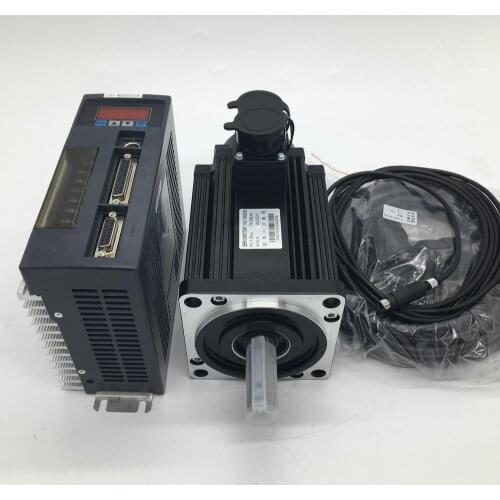 1.5KW 6NM AC Servo Motor Drive NEMA52 130mm Flange1500W 220V 2500R/Min CNC Constant Torque MODbus RS485 RS232 W/2Year Warranty