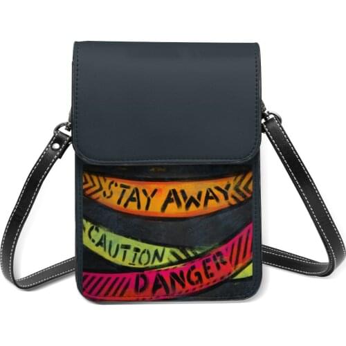 Graffiti Shoulder Bag Reusable Leather Shopping Mobile Phone Bag Woman Gifts Bags