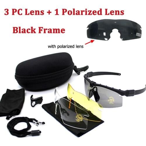 Tactical Polarized Glasses Army Goggle Eyewear Shooting GLasses Men Outdoor Sport Sunglasses For Wargame Hunting