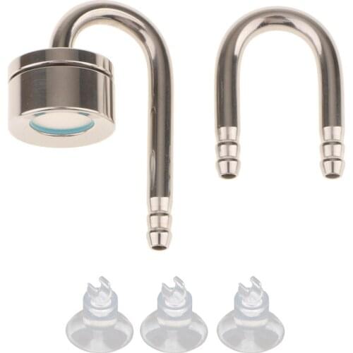 U shaped Aquarium CO2 Diffuser Carbon Dioxide Reactor Suckerwith Suction Cup