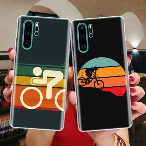 Bicycle Bike Sport Silicon Phone Case For Huawei Honor 10 9 20 Lite Y5 Y6 Y7 Y9 9X 8X 8S 8A 7X 7A 7S Pro + 10i20i Coque