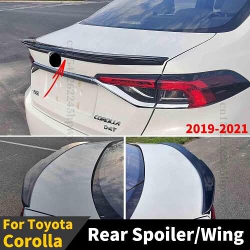 Roof Rear Spoiler Wing High Quality Refit Trunk Spoiler Racing Sport Splitter Diffuser Styling For Toyota Corolla 2019 2020 2021