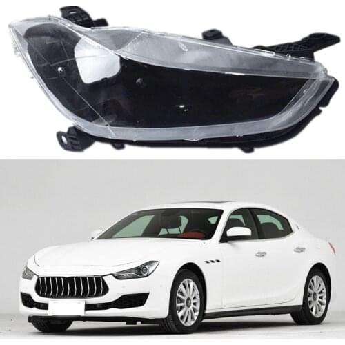 For Maserati Ghibli headlight lens shell Front headlight cover transparent cover housing 2014-2018 Ghibli lens shell